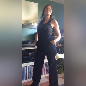 Flared stretchy overalls Size small